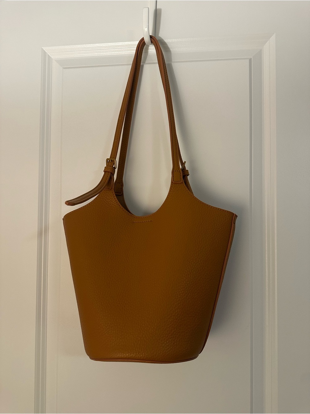 Antik Kraft Solene 2-in-1 Shoulder Bag Tote with Matching Pouch - Mustard/Tan